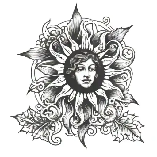 sunshine, lost loved one  tattoo design idea