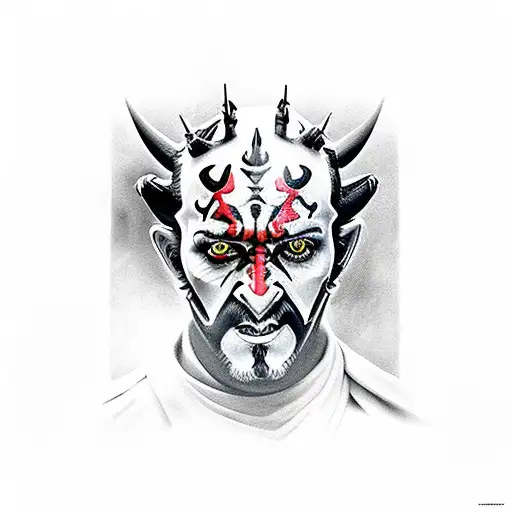 darth maul  tattoo design idea