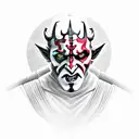 darth maul  tattoo design idea
