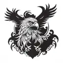 German Eagle / Blood tattoo design idea