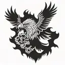 German Eagle / Blood tattoo design idea