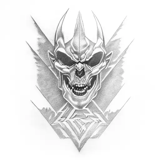 the name "Legend" in the style of the Metallica logo tattoo design idea