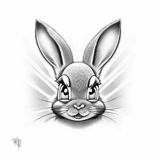 lola bunny love tattoo design idea