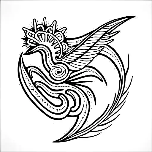 HOUSE QUETZAL tattoo design idea