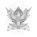 HOUSE QUETZAL tattoo design idea