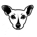 italian greyhound tattoo design idea