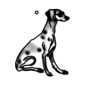 italian greyhound tattoo design idea