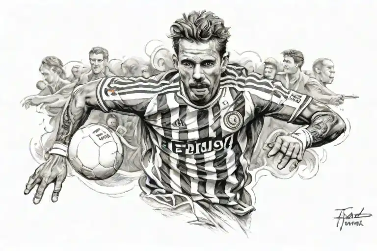 Roberto Baggio tattoo design idea