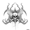 badass scythe tattoo design idea