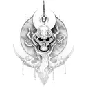 badass scythe tattoo design idea