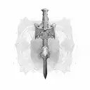 Sword and Sheild tattoo design idea