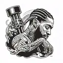 Nipsey hussle victory lap tmc vynl record  tattoo design idea