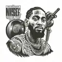 Nipsey hussle victory lap tmc vynl record  tattoo design idea