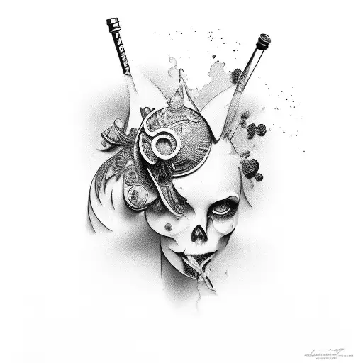 wine, cocktail, design tattoo design idea