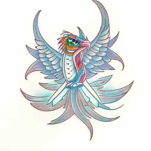 quetzal tattoo design idea