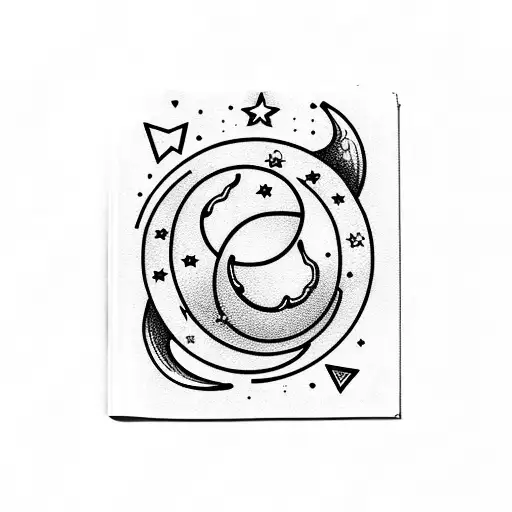 crescent moon lyrics youll be just fine tattoo design idea