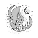 crescent moon lyrics youll be just fine tattoo design idea