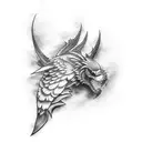 arm Wing tattoo design idea