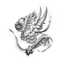 arm Wing tattoo design idea