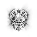 spartan tattoo design idea