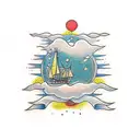 Burn the Boats Quote tattoo design idea