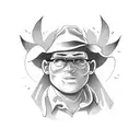 farmer tattoo design idea