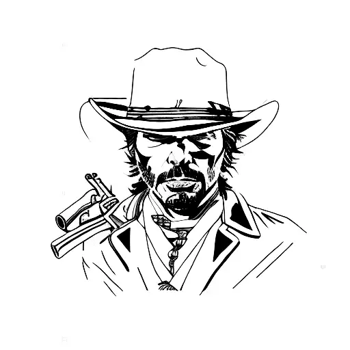 red dead redemption  tattoo design idea