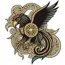 byzantine tattoo design idea