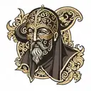 byzantine tattoo design idea