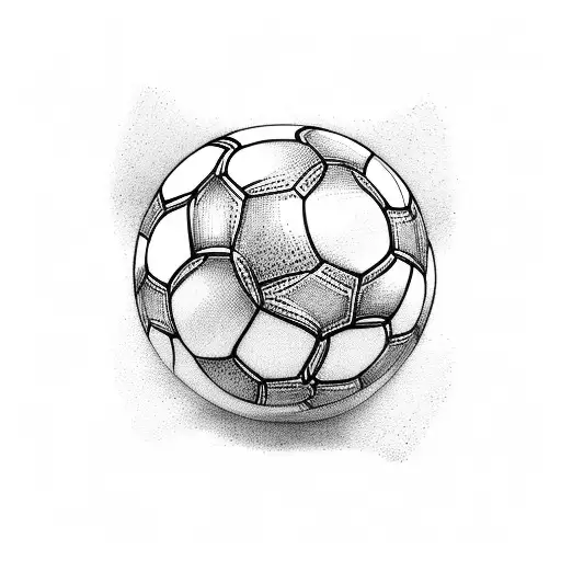 soccer ball tattoo design idea