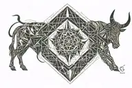 taurus aquarius libra zodiac sign tattoo design idea