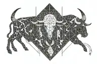 taurus aquarius libra zodiac sign tattoo design idea