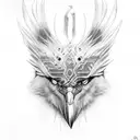 Odin's Ravens tattoo design idea