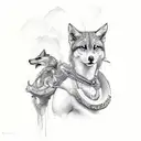 artemis and apollo  tattoo design idea