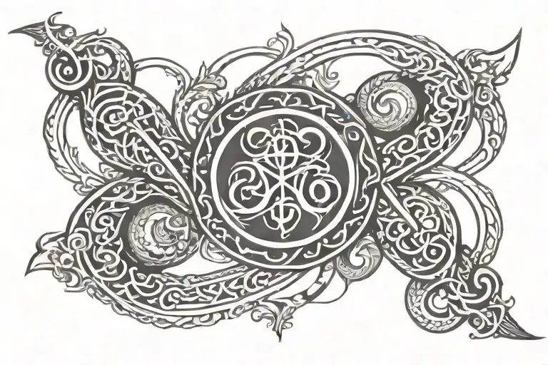 vishal in infinity symbol tattoo design idea