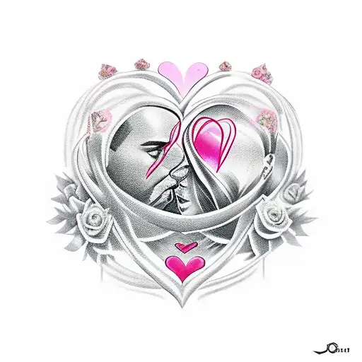 lovers tattoo, include the names Sravan and Devi, rose, heart, aries symbol  tattoo design idea