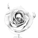shade and roses tattoo design idea