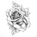 forearm shade and roses tattoo design idea