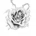 forearm shade and roses tattoo design idea