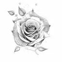 forearm shade and roses tattoo design idea