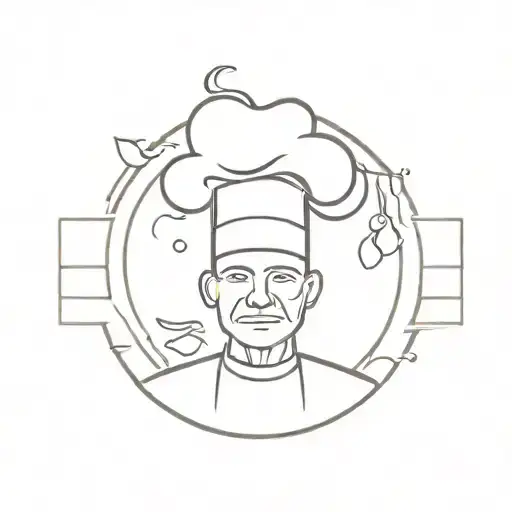 kitchen chief tattoo design idea