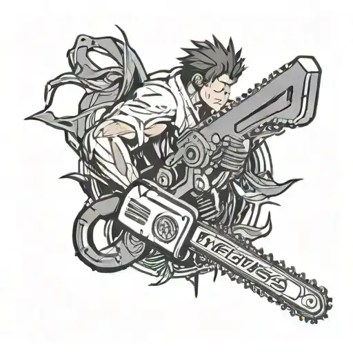 chainsaw man power denji tattoo design idea