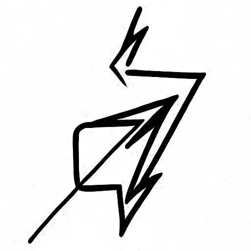 Lightning Bolt and  kaizen tattoo design idea
