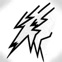 Lightning Bolt japaneese  tattoo design idea