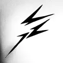Lightning Bolt japaneese  tattoo design idea
