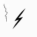 Lightning Bolt japaneese  tattoo design idea