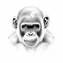 chimp  tattoo design idea