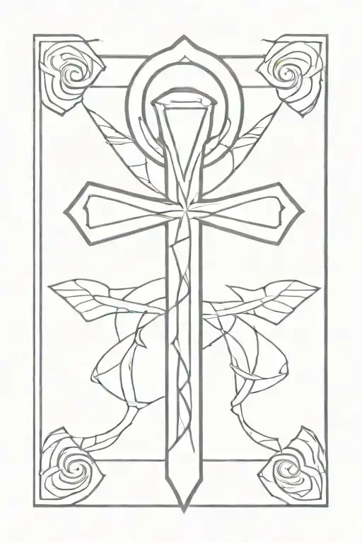 Ankh Symbol tattoo design idea