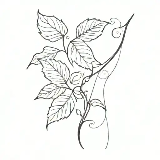 Vine tattoo design idea