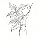 Vine tattoo design idea